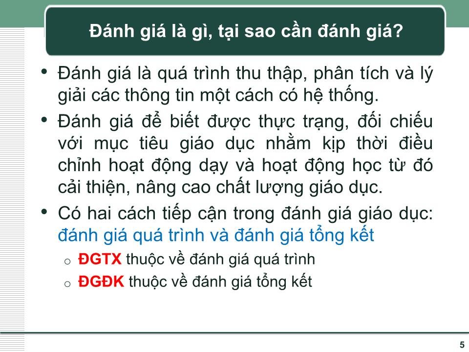 Tin học - Nâng cao năng lực đánh giá thường xuyên học sinh tiểu học trang 5