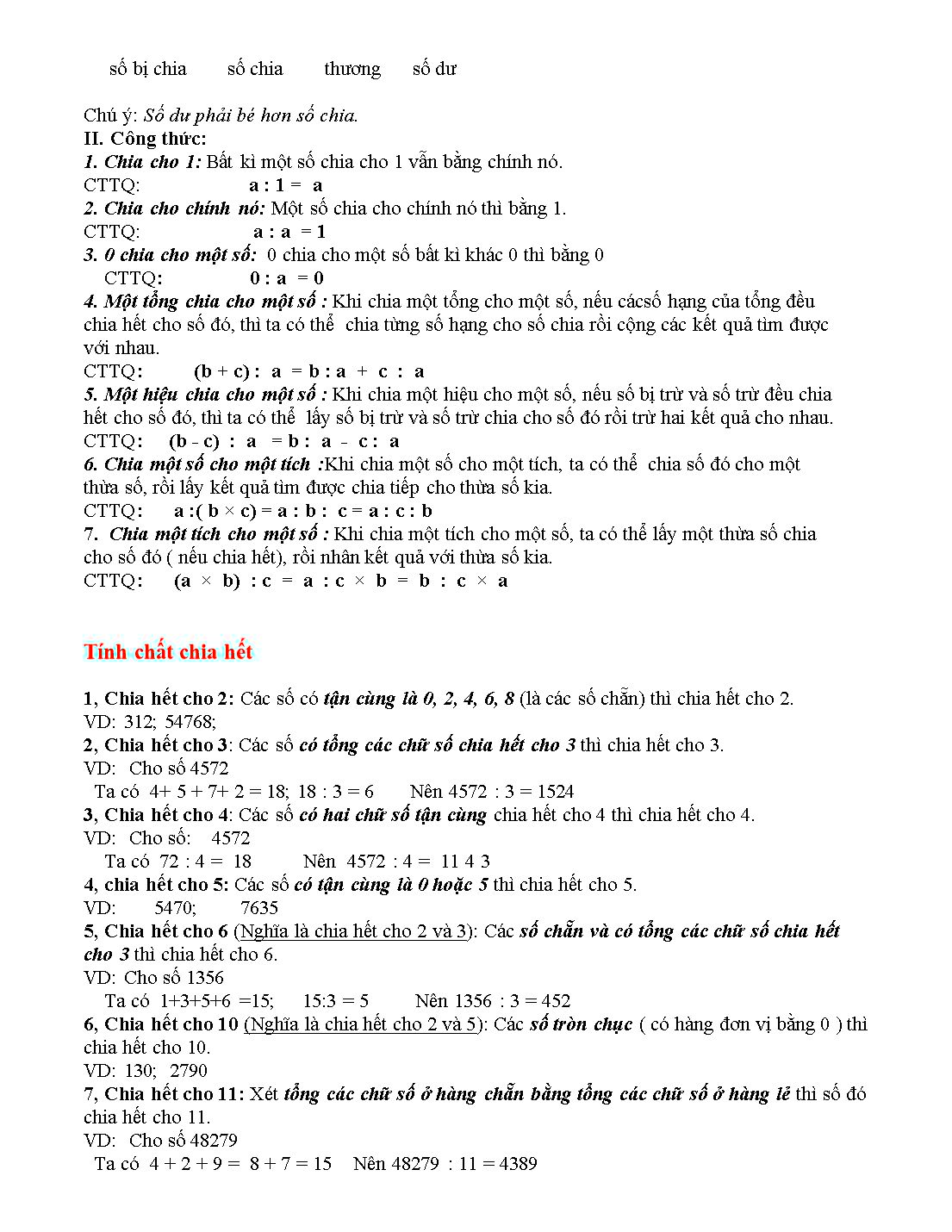 Công thức toán lớp 4 & 5 trang 3