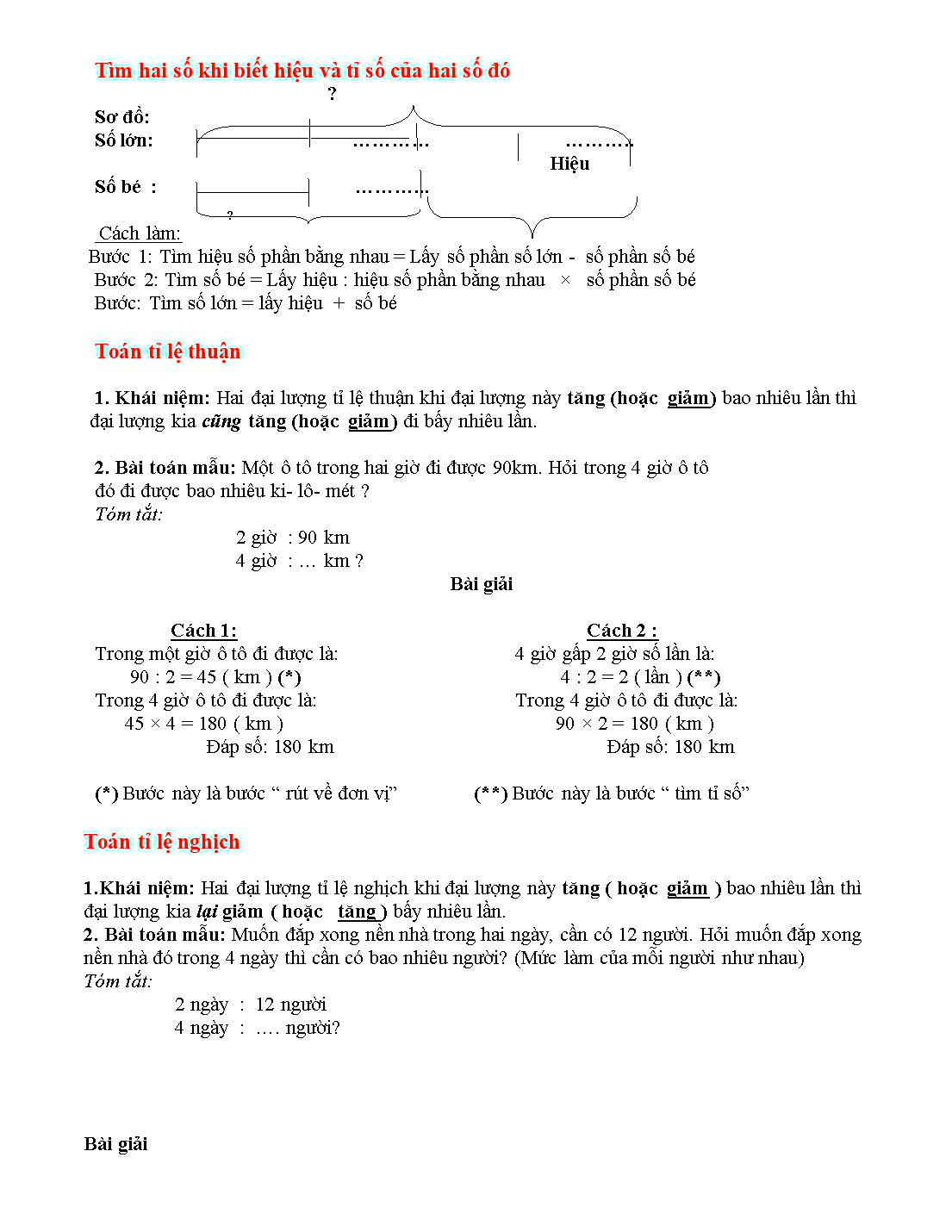 Công thức toán lớp 4 & 5 trang 5