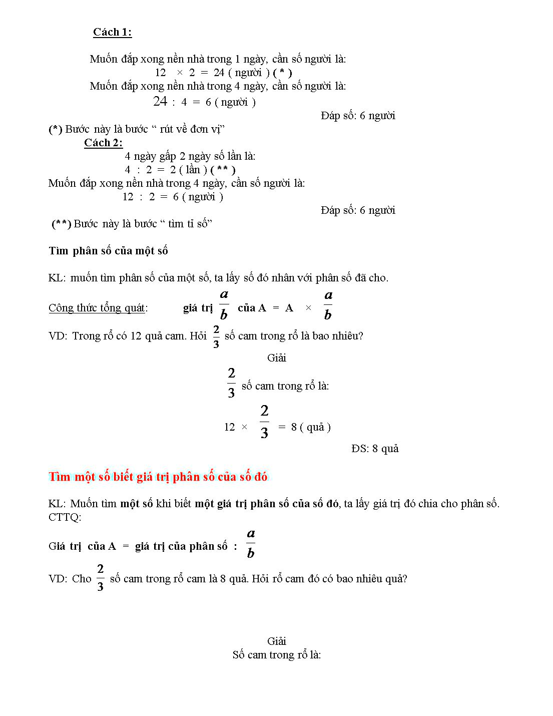 Công thức toán lớp 4 & 5 trang 6
