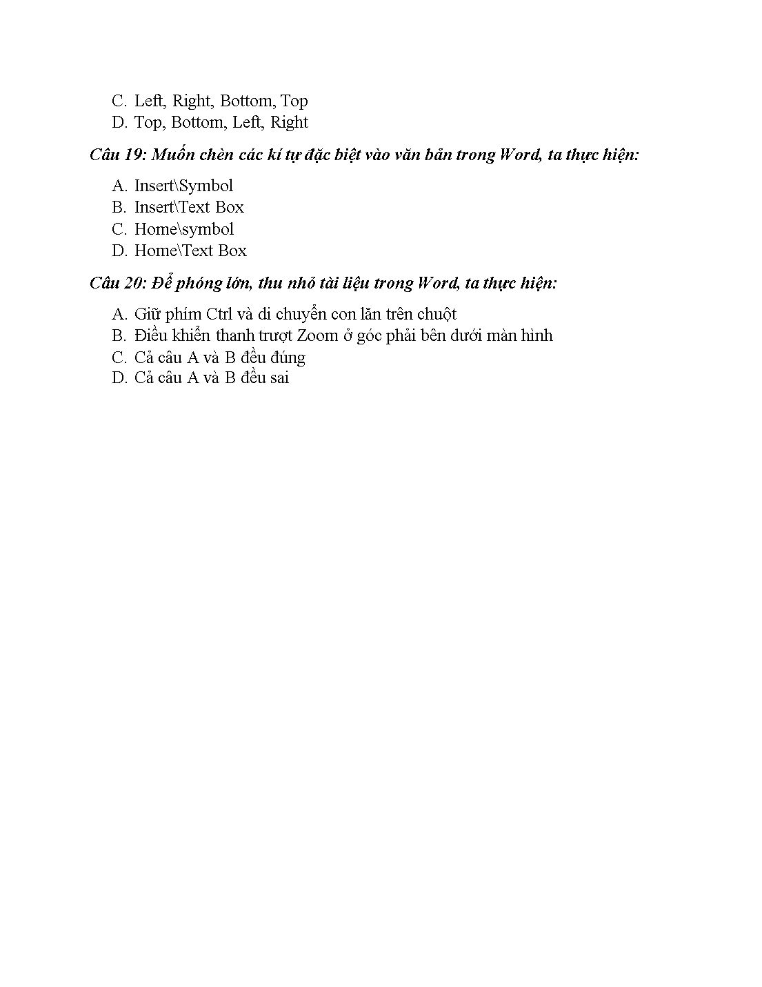 Ôn tập kiểm tra học kỳ II Tin học 10 trang 10