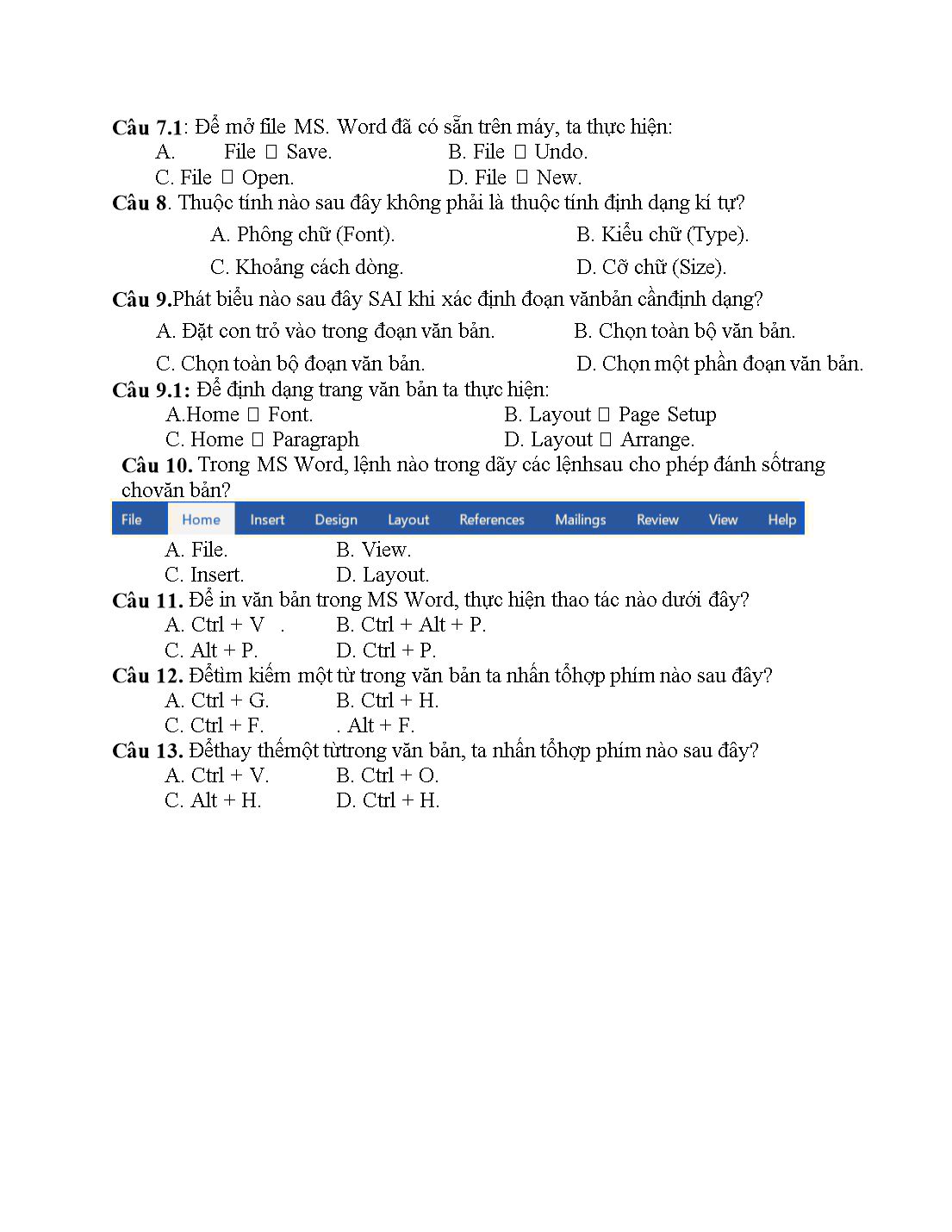 Ôn tập kiểm tra học kỳ II Tin học 10 trang 2