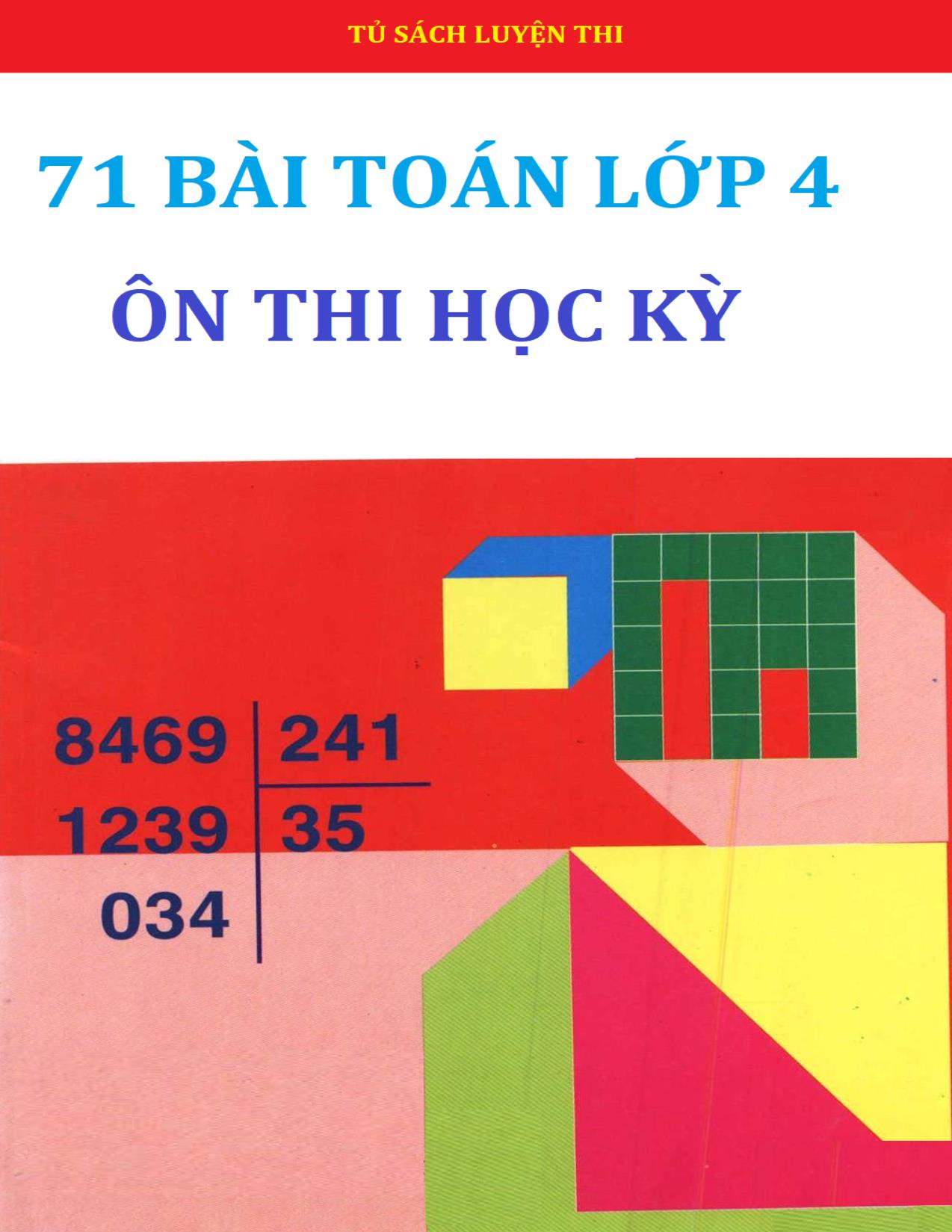 Ôn tập học kì I môn Toán 4 trang 1