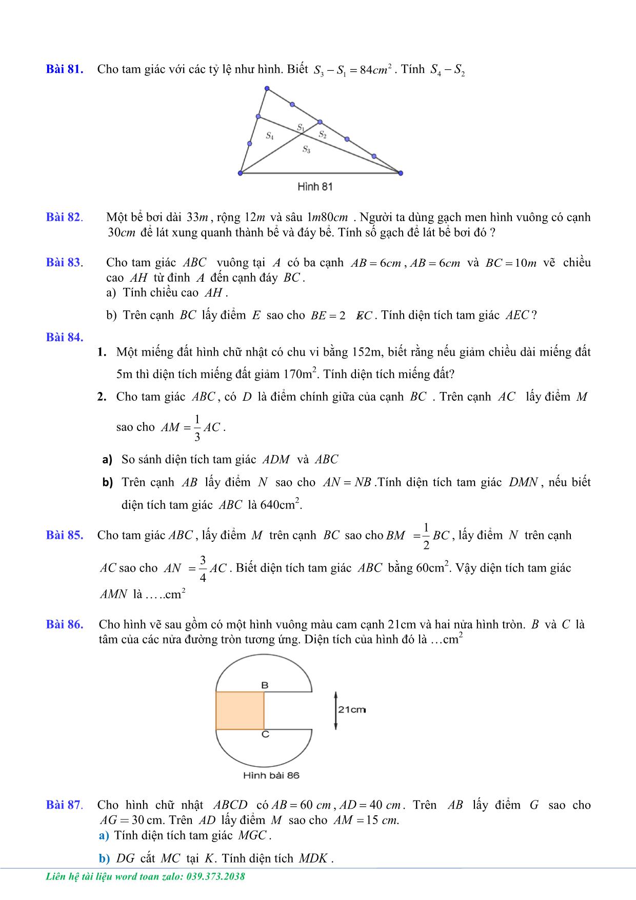 Chuyên đề hình học luyện thi vào lớp 6 trang 10