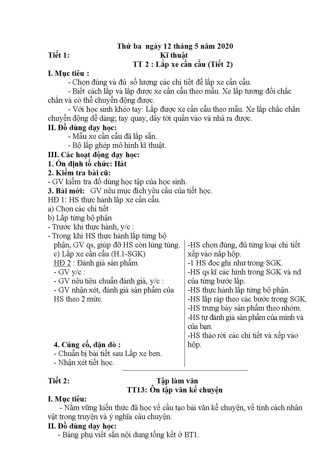 Giáo án tổng hợp các môn Lớp 5 - Tuần 22 - Năm học 2019-2020 trang 9