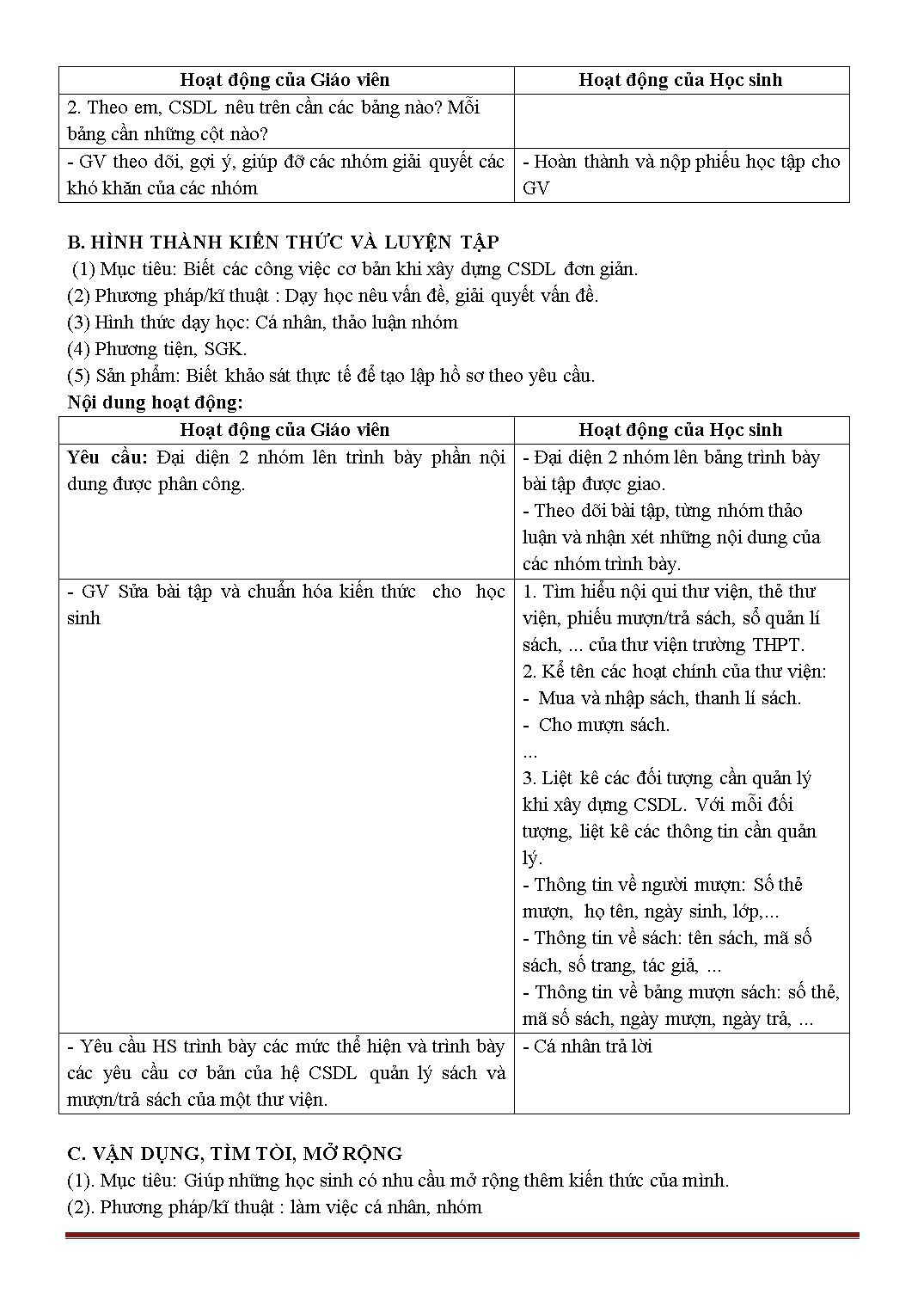Giáo án môn Tin học Lớp 12 - Trần Bé Tư trang 10