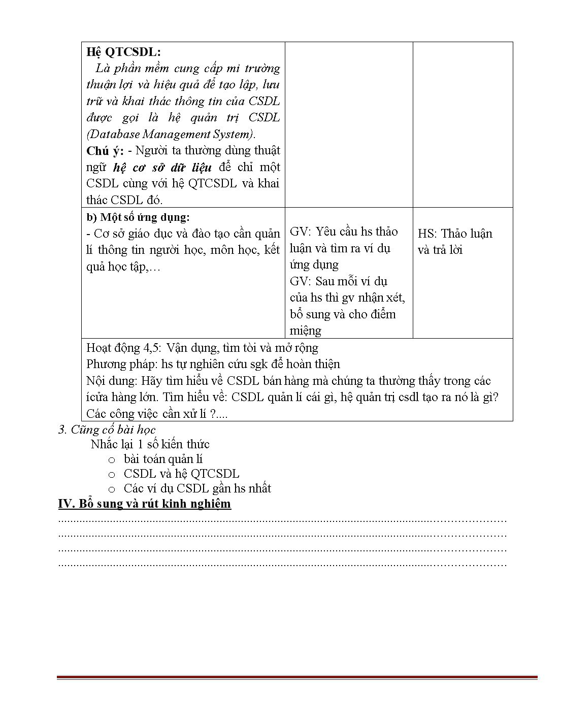 Giáo án môn Tin học Lớp 12 - Trần Văn Bé trang 4