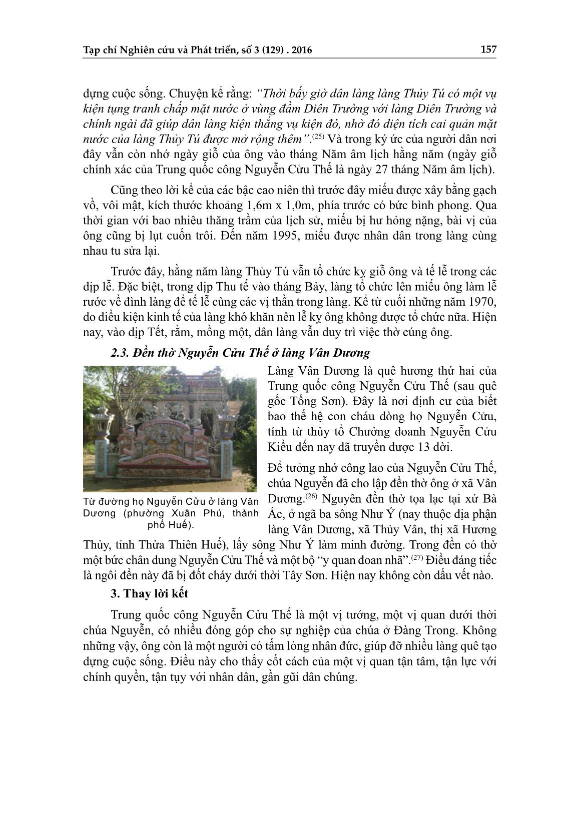 Dấu ấn của một vị quan thời chúa Nguyễn qua góc nhìn làng xã vùng Huế trang 8