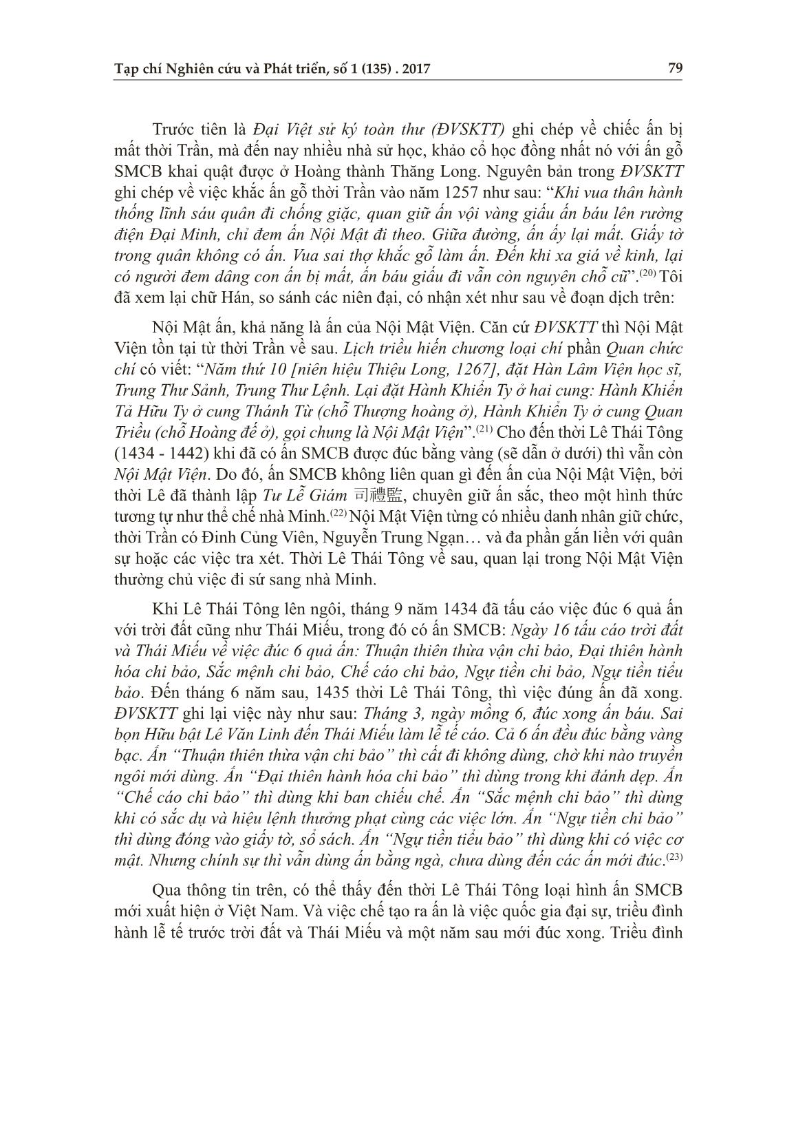 Ấn “sắc mệnh chi bảo” ở Hoàng thành Thăng Long và trào lưu phát ấn đương đại trang 6