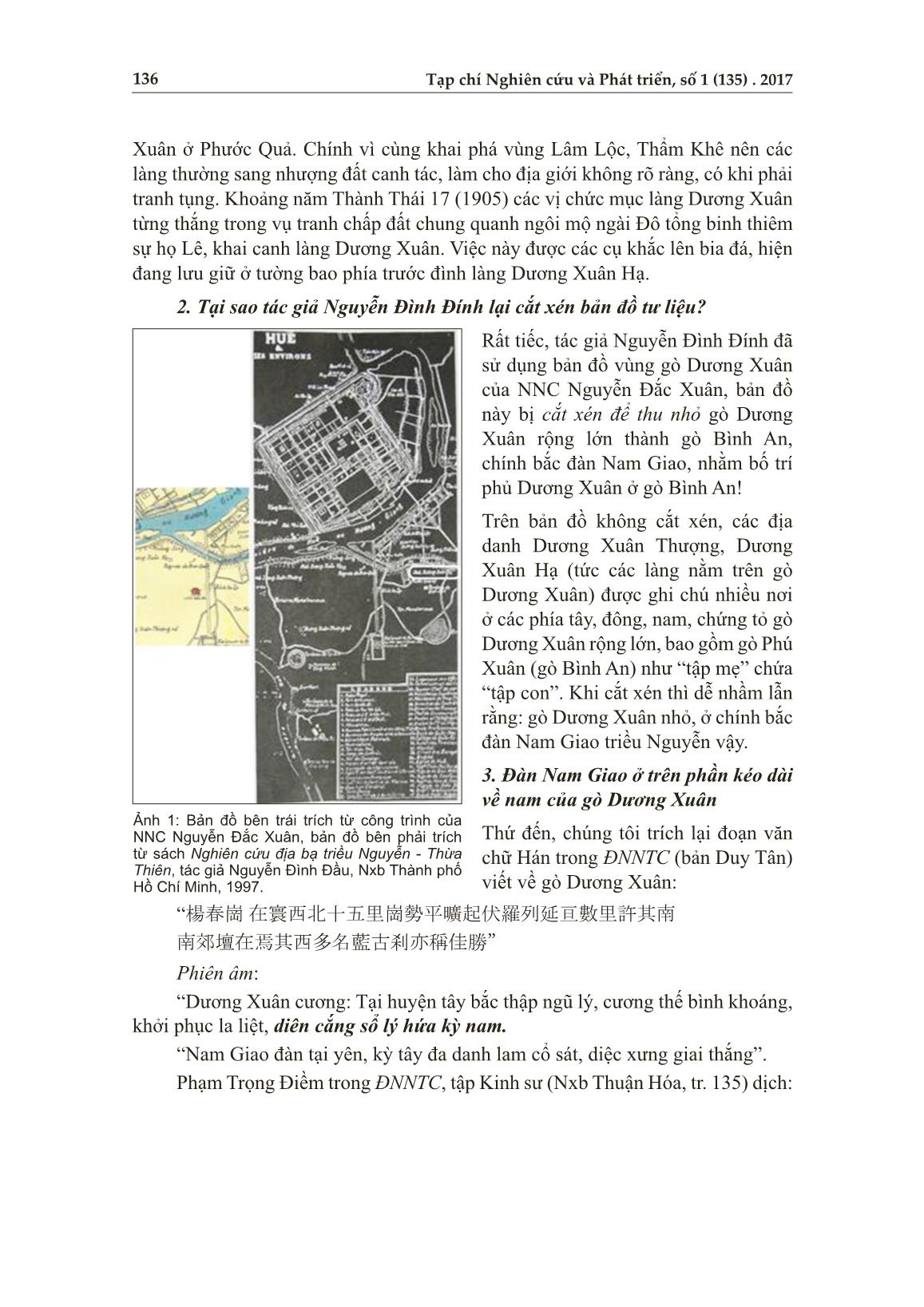 Phủ Dương Xuân: Vài chi tiết cần trao đổi với tác giả Nguyễn Đình Đính trang 3