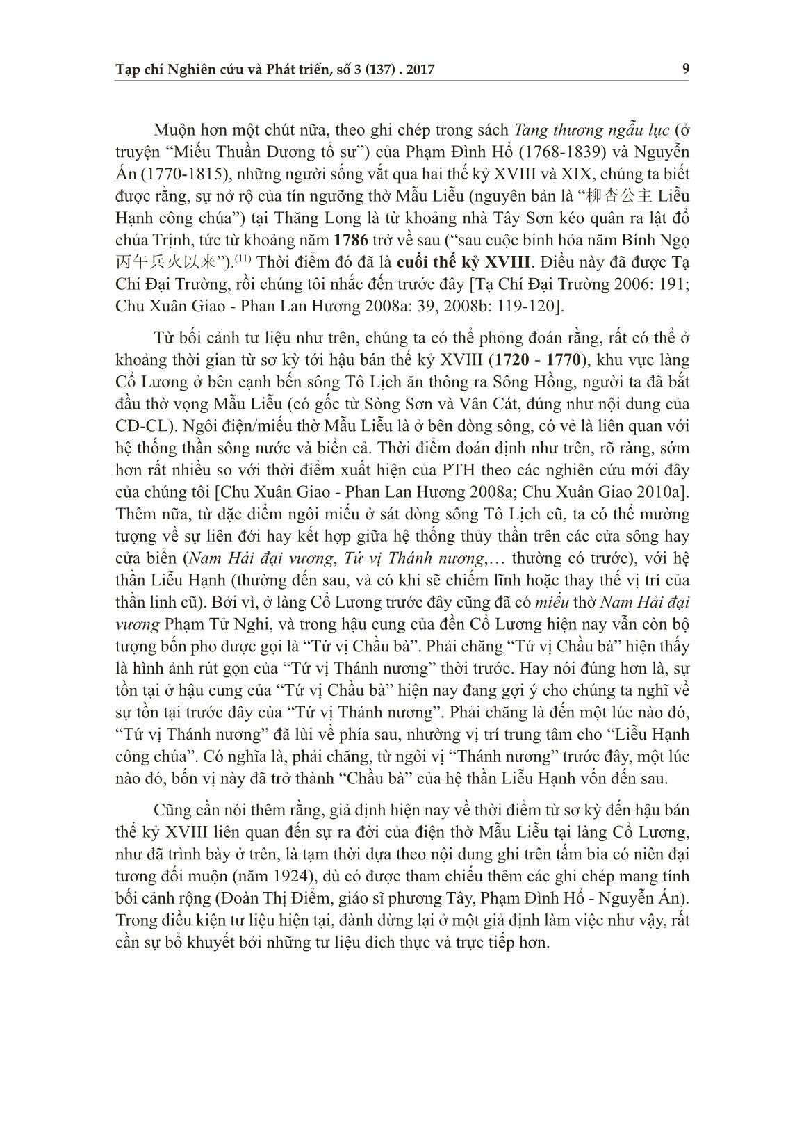 Hình ảnh Mẫu Liễu và phong trào dân tộc đầu thế kỷ XX: Trường hợp trí thức khoa bảng Trần Tán Bình với câu đối dâng năm 1922 cho đền Cổ Lương trang 7