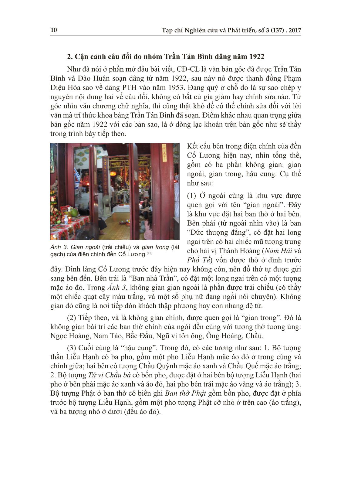 Hình ảnh Mẫu Liễu và phong trào dân tộc đầu thế kỷ XX: Trường hợp trí thức khoa bảng Trần Tán Bình với câu đối dâng năm 1922 cho đền Cổ Lương trang 8