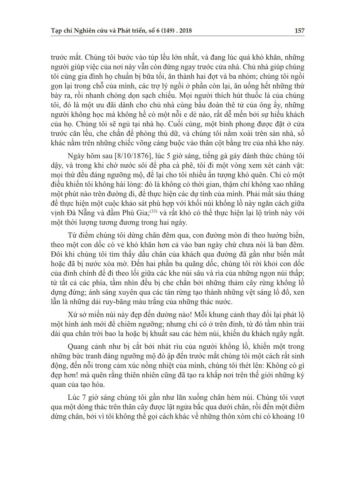 Từ đèo Hải Vân đến sông An Cựu - Huế năm 1876 trang 10