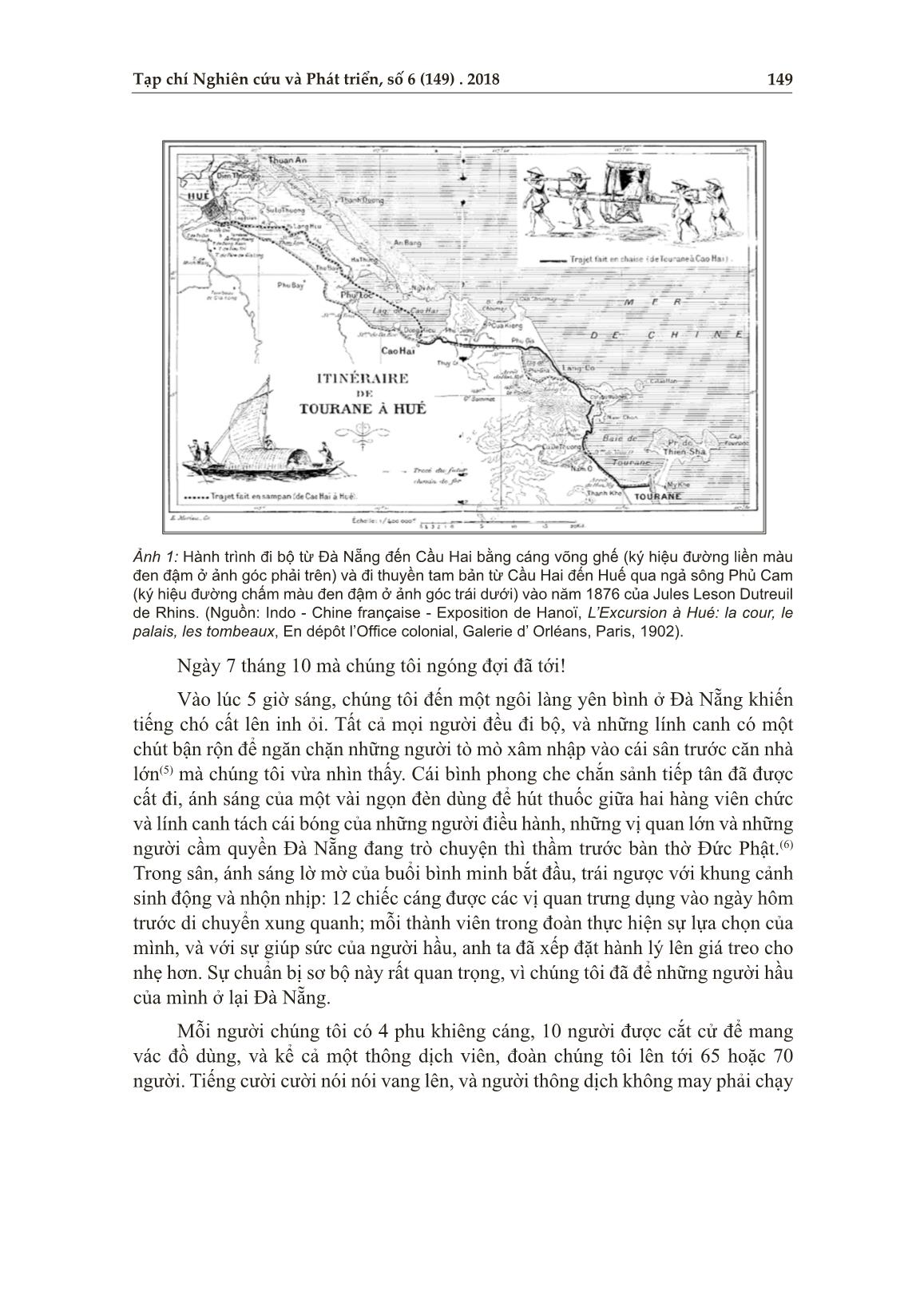 Từ đèo Hải Vân đến sông An Cựu - Huế năm 1876 trang 2