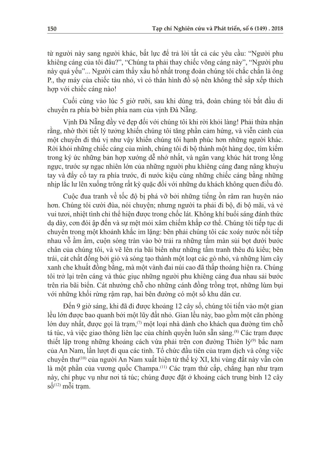 Từ đèo Hải Vân đến sông An Cựu - Huế năm 1876 trang 3