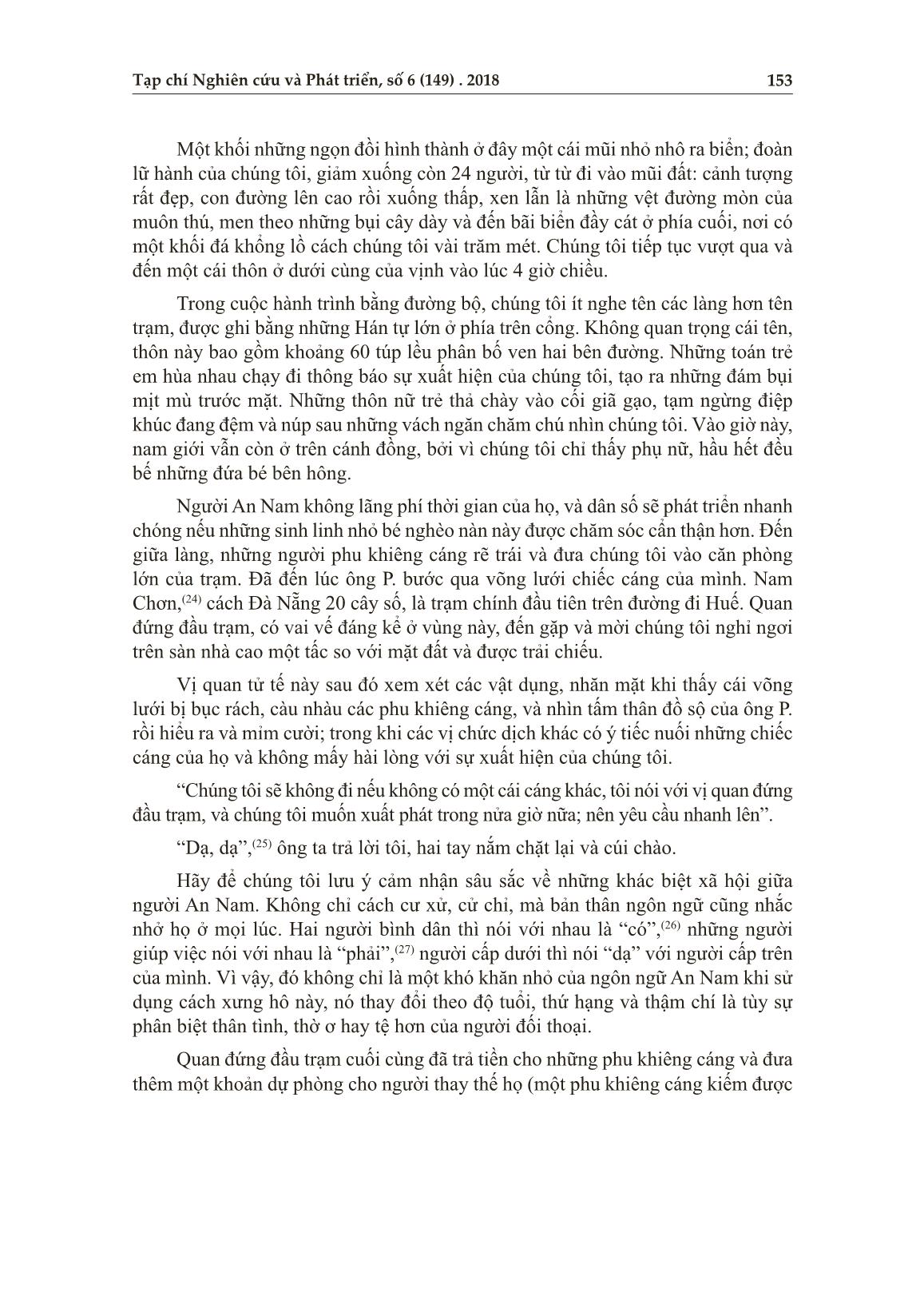 Từ đèo Hải Vân đến sông An Cựu - Huế năm 1876 trang 6