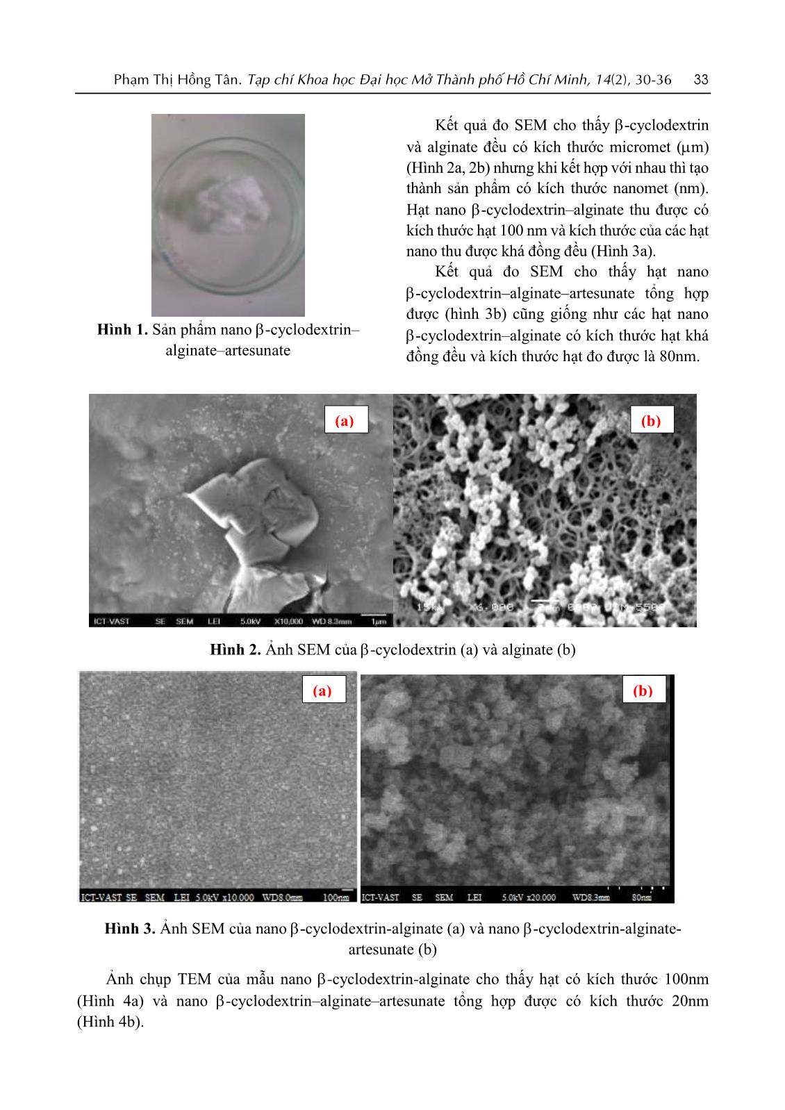 Tổng hợp Nano Artesunate ứng dụng trong y sinh học trang 4