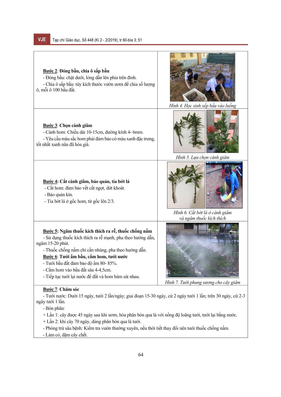 Vườn thực nghiệm - Mô hình trải nghiệm hướng nghiệp trong dạy học môn sinh học, công nghệ nông nghiệp nội dung giáo dục địa phương tỉnh Quảng Trị trang 5