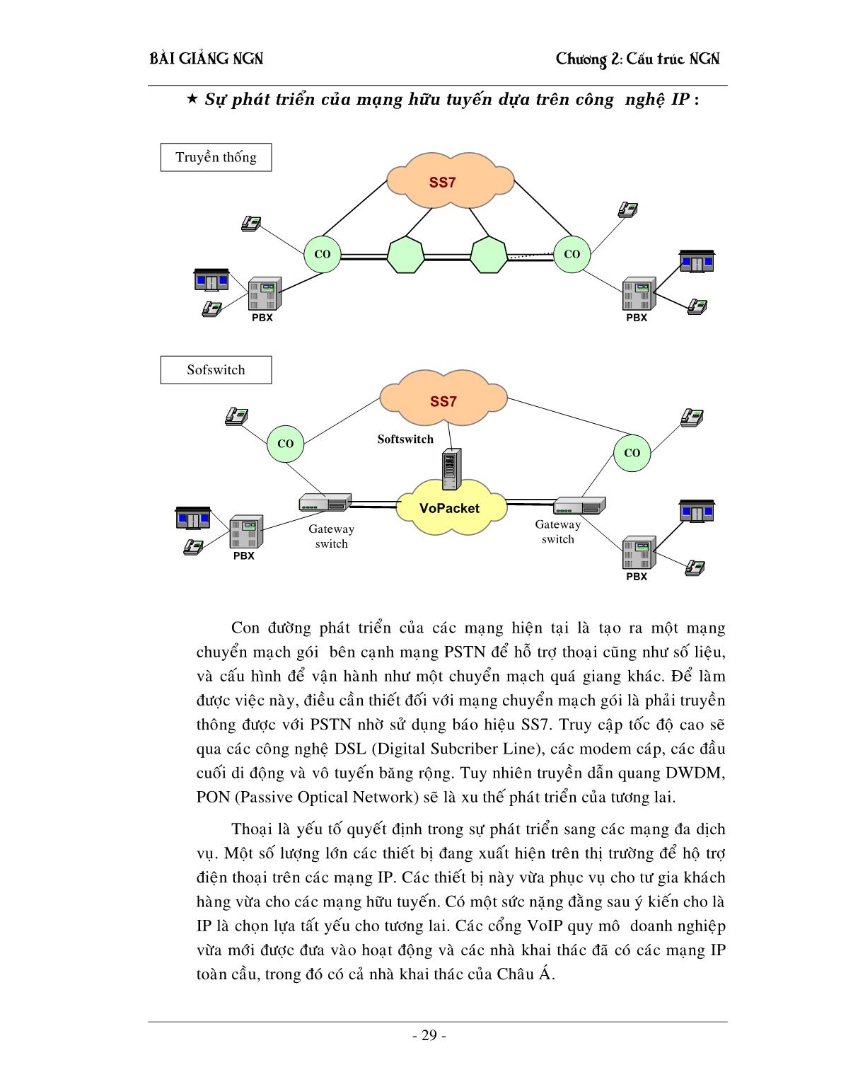 Bài giảng NGN - Chương 2: Cấu trúc mạng NGN trang 10