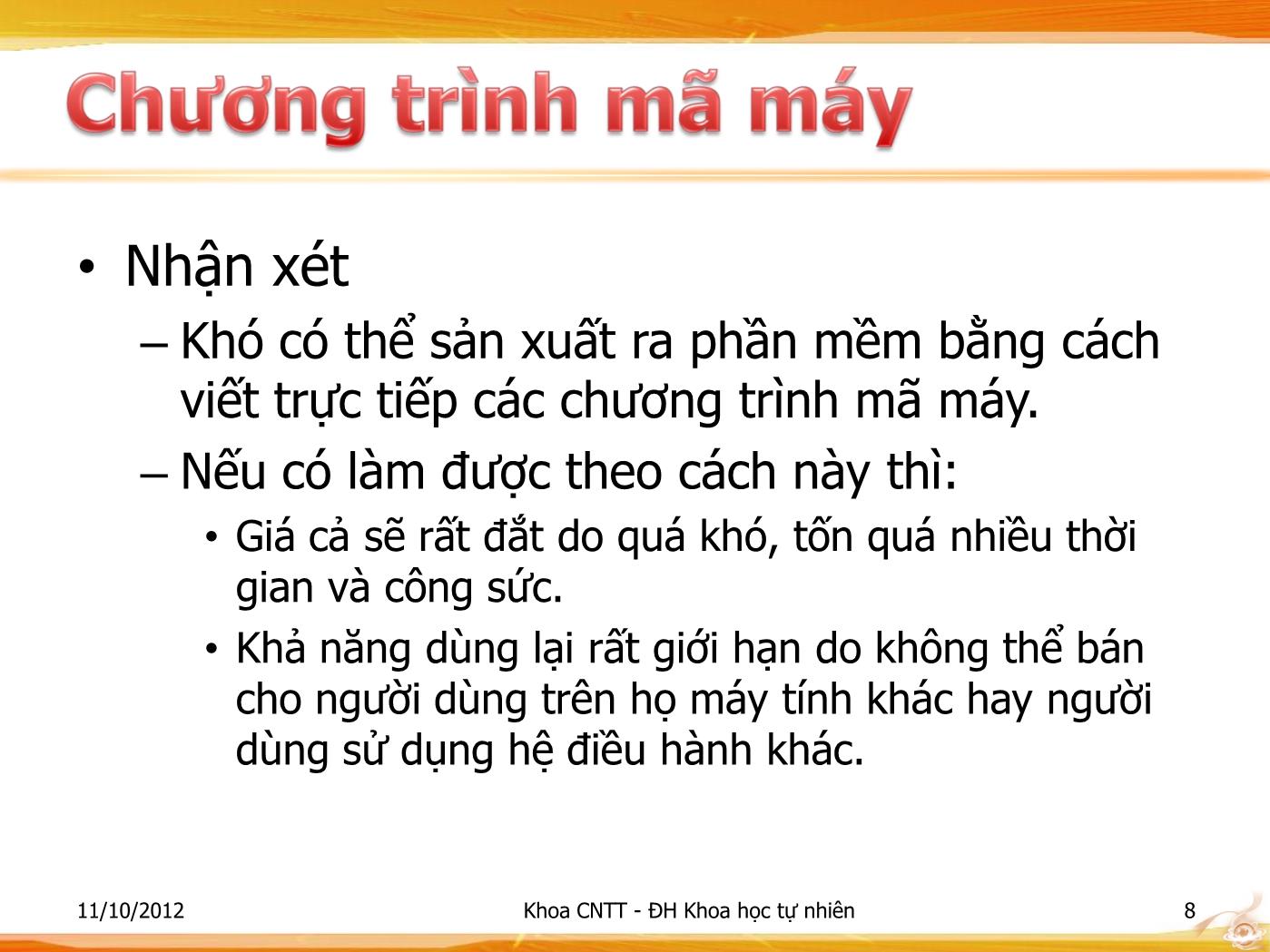 Bài giảng Lập trình - Bài: Giới thiệu tổng quan về lập trình - Phạm Minh Tuấn trang 8