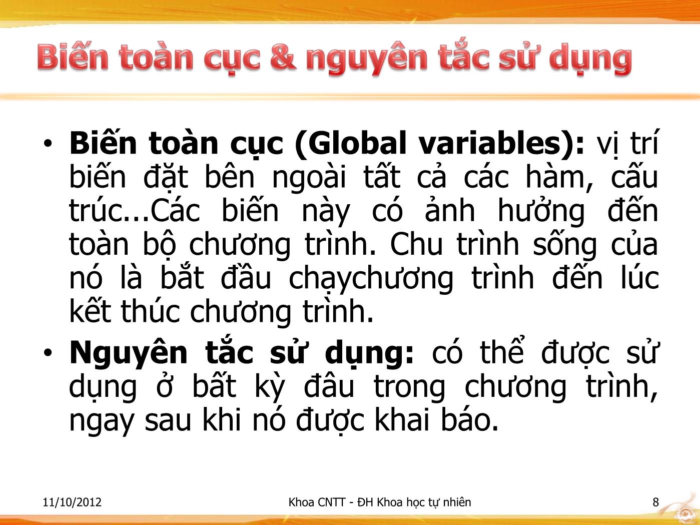 Bài giảng Lập trình - Bài: Giới thiệu về các cấu trúc điều khiển - Phạm Minh Tuấn trang 8