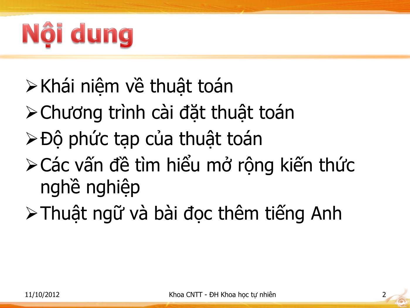 Bài giảng Lập trình - Bài: Giới thiệu về thuật toán - Phạm Minh Tuấn trang 2