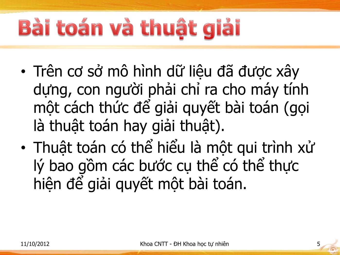 Bài giảng Lập trình - Bài: Giới thiệu về thuật toán - Phạm Minh Tuấn trang 5