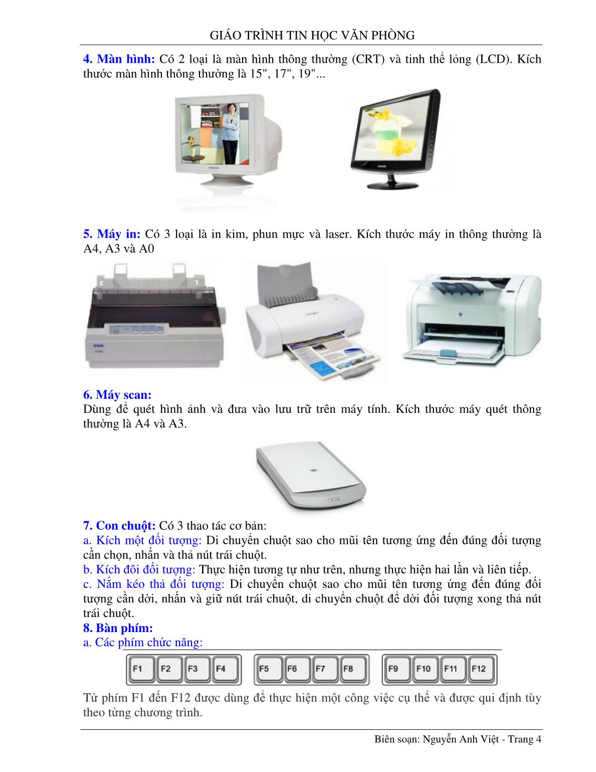 Giáo trình tin học văn phòng trang 4