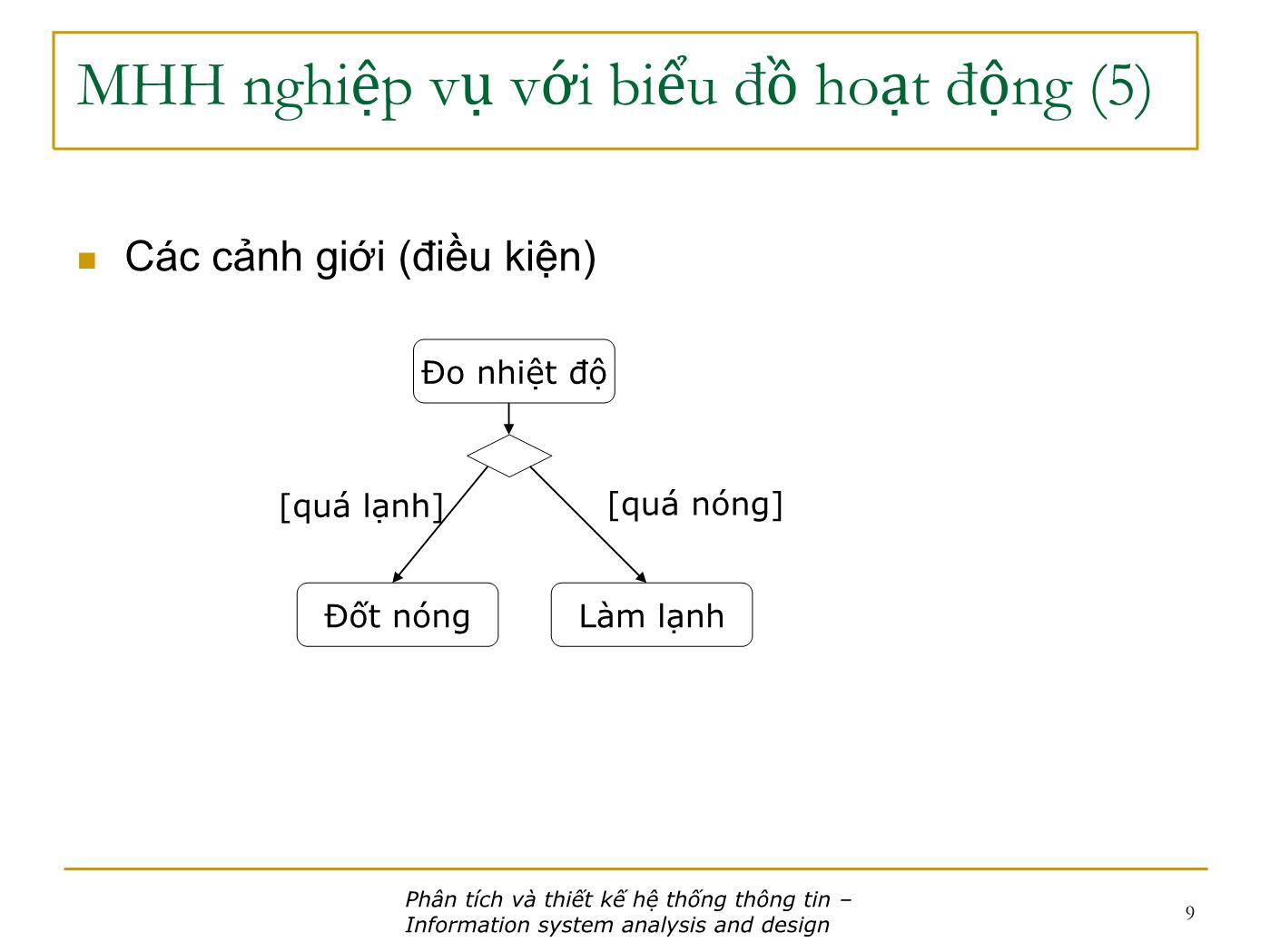 Bài giảng Phân tích và thiết kế hệ thống thông tin - Bài: Phân tích chức năng - Nguyễn Nhật Quang trang 9