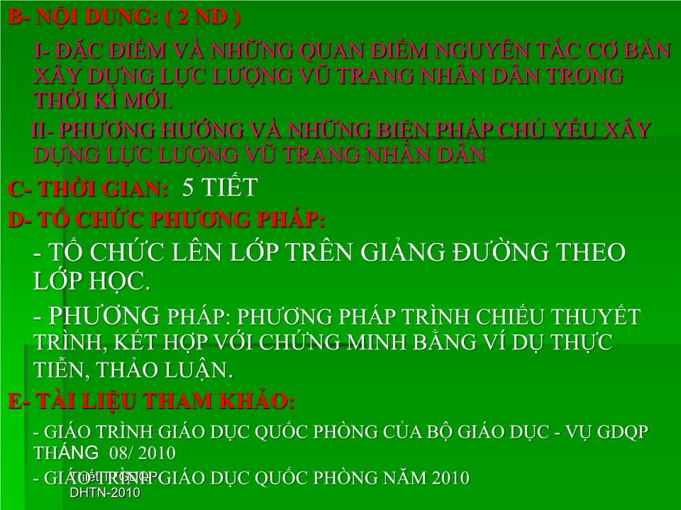 Giáo án Giáo dục Quốc phòng - An ninh - Bài: Xây dựng lực lượng vũ trang nhân dân Việt Nam - Phương Bá Thiết trang 4