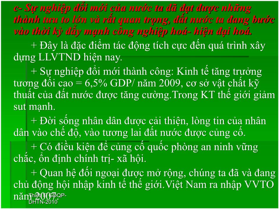 Giáo án Giáo dục Quốc phòng - An ninh - Bài: Xây dựng lực lượng vũ trang nhân dân Việt Nam - Phương Bá Thiết trang 9