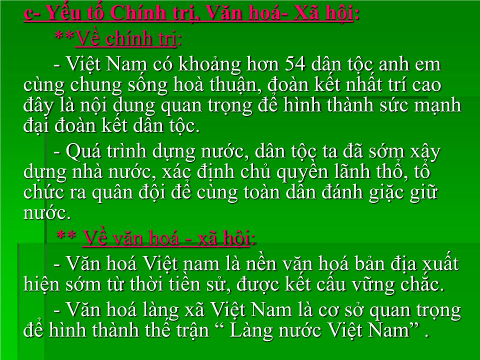 Giáo án Giáo dục Quốc phòng - An ninh - Bài: Nghệ thuật quân sự Việt Nam - Phương Bá Thiết trang 8