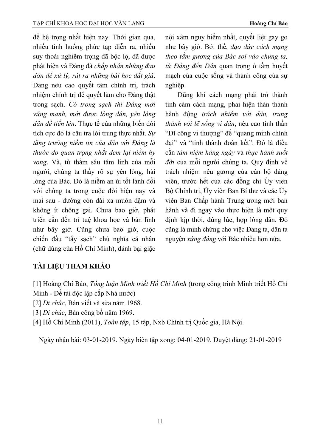 Di chúc chủ tịch Hồ Chí Minh - Quốc bảo và Pháp bảo của chúng ta trang 7
