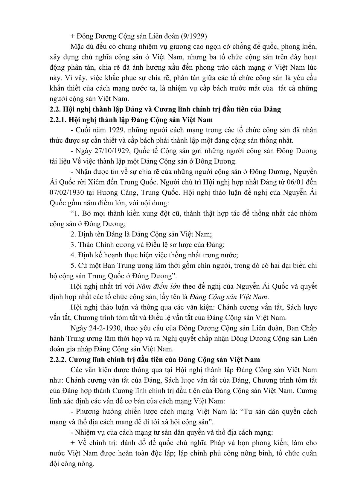 Bài giảng môn Đường lối cách mạng của Đảng Cộng sản Việt Nam - Nguyễn Thị Kim Anh trang 8