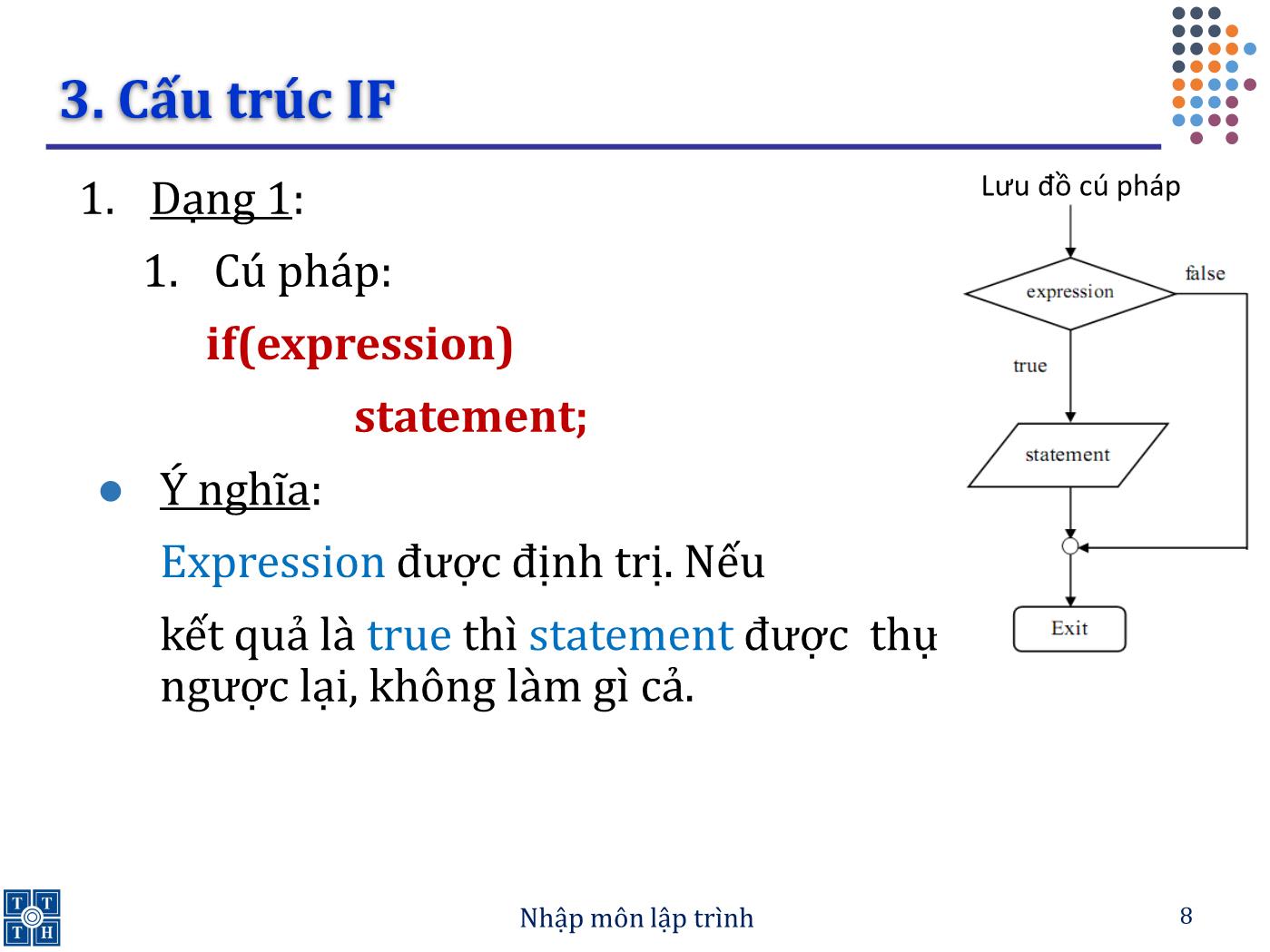 Bài giảng Lập trình - Bài 2: Các câu lệnh rẽ nhánh - Trường Đại học Khoa học tự nhiên TP Hồ Chí Minh trang 8