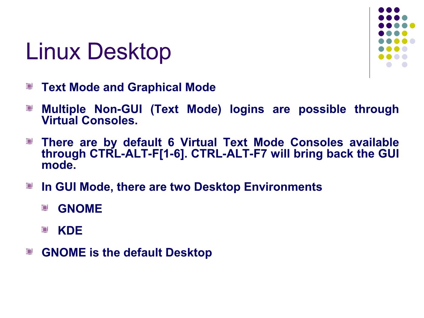Bài giảng Hệ điều hành Linux - Bài: Desktop Familiarization - Ngô Văn Công trang 2
