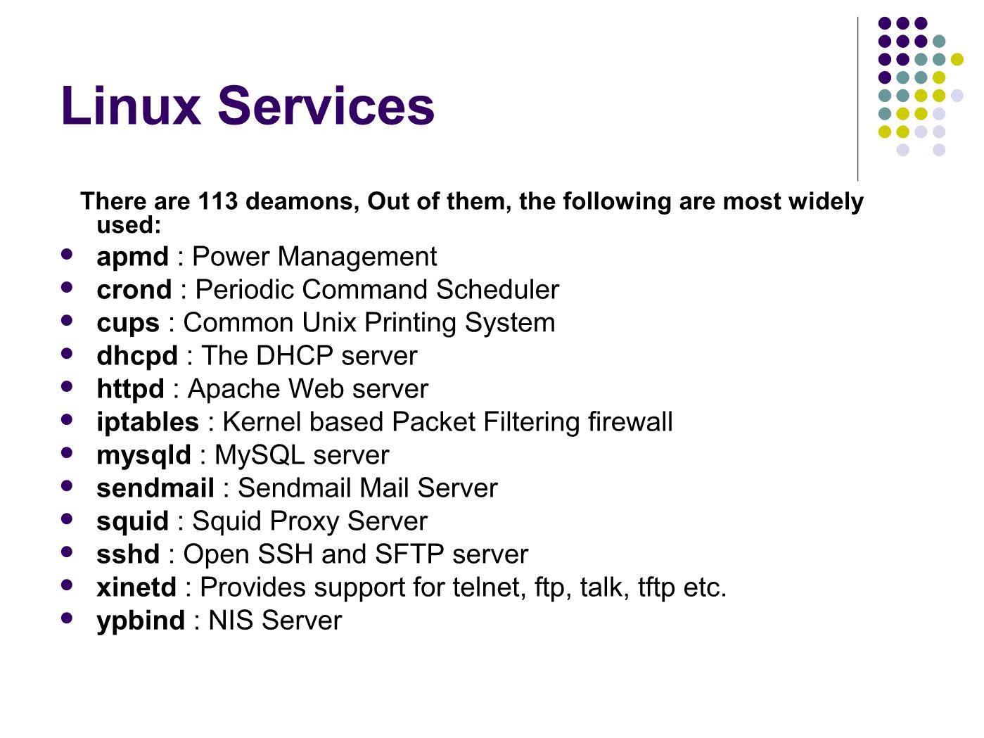 Bài giảng Hệ điều hành Linux - Bài: Các thao tác quản trị hệ thống cơ bản - Ngô Văn Công trang 10