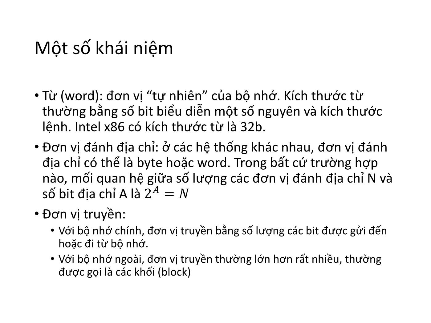 Bài giảng Kiến trúc máy tính - Chương 4: Bộ nhớ cache trang 2