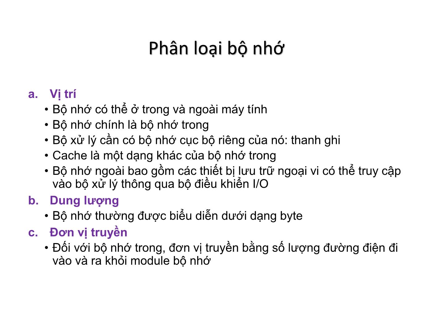 Bài giảng Kiến trúc máy tính - Chương 4: Bộ nhớ cache trang 5