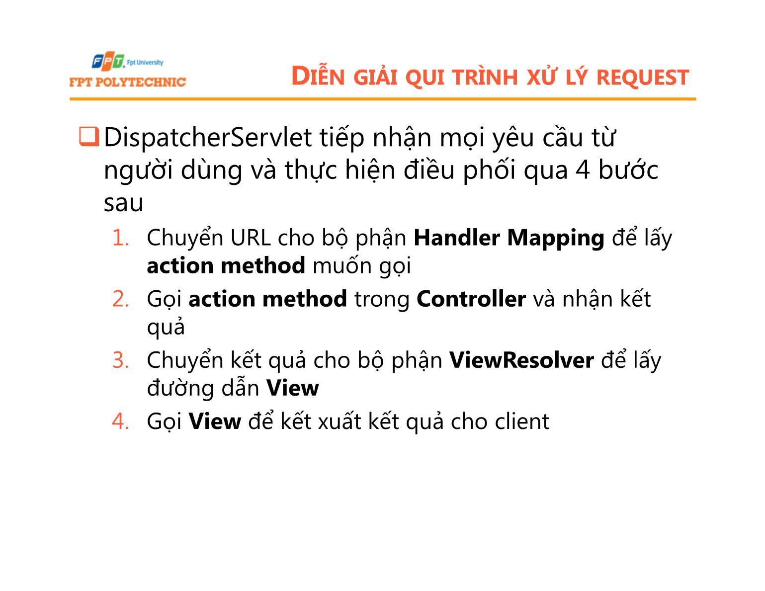 Bài giảng Lập trình Java 5 - Bài 1: Giới thiệu spring MVC - Trường Đại học FPT trang 7