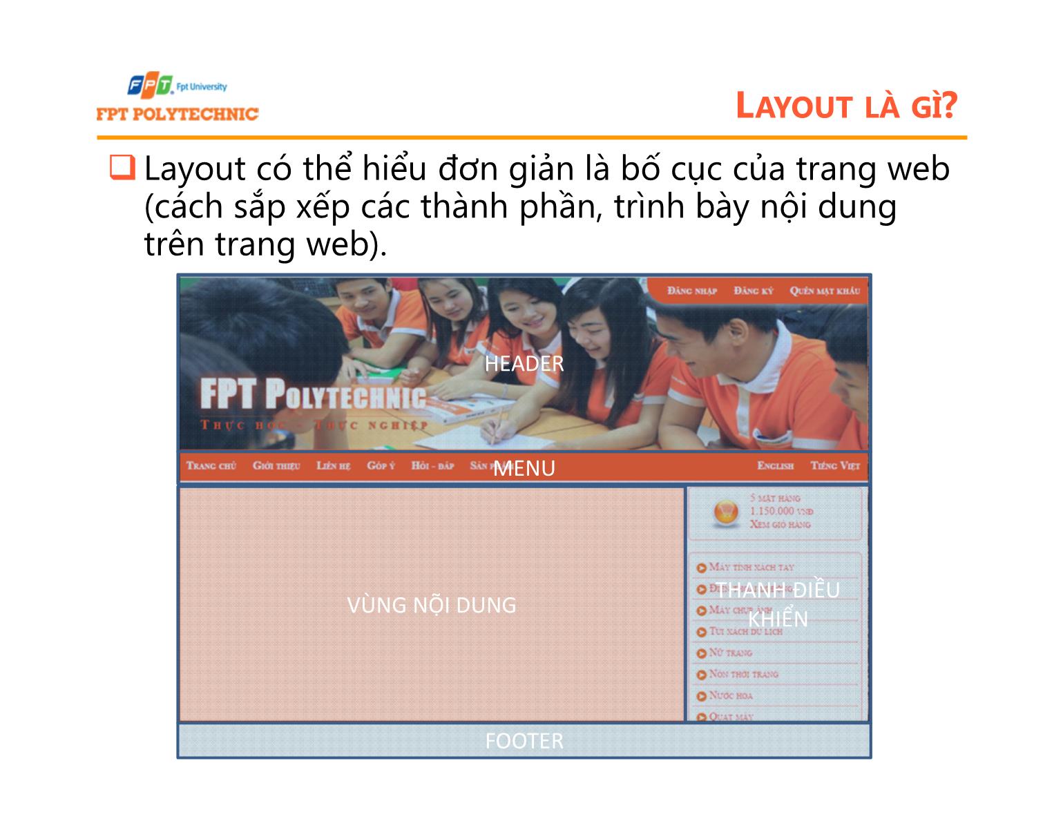 Bài giảng Lập trình Java 5 - Bài 7: Tổ chức giao diện - Trường Đại học FPT trang 3