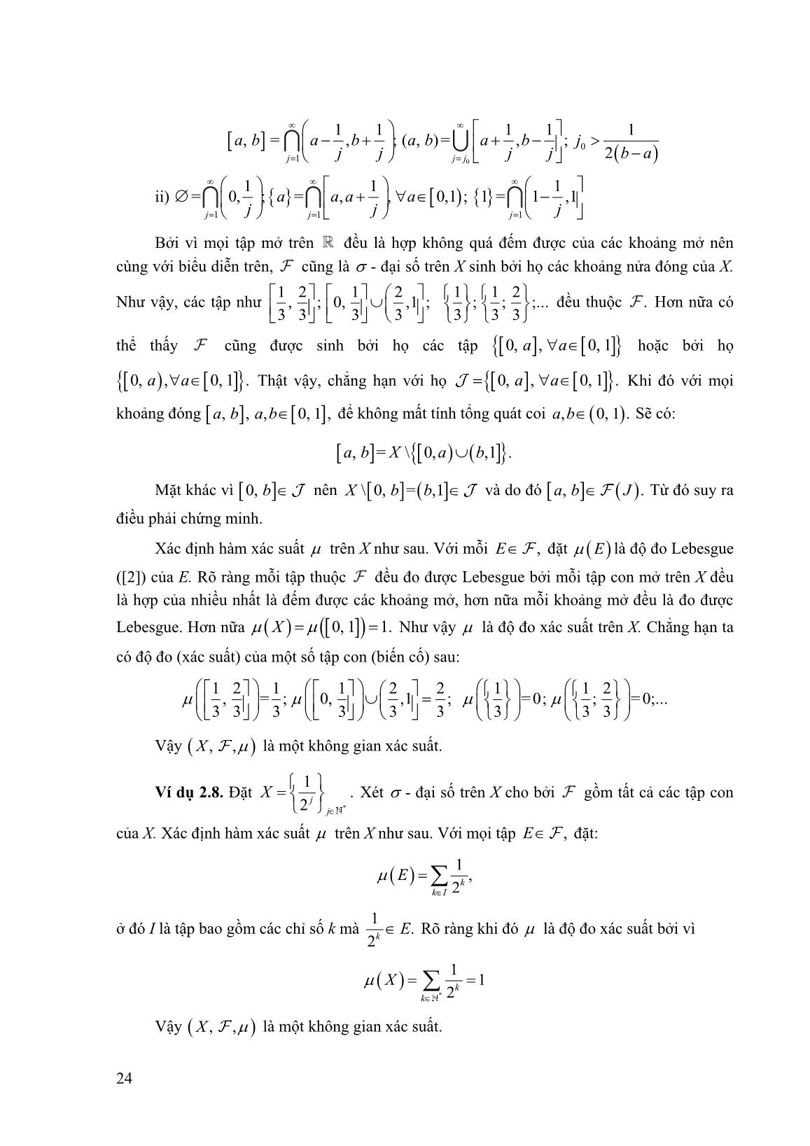 Một số không gian xác suất trên R trang 3