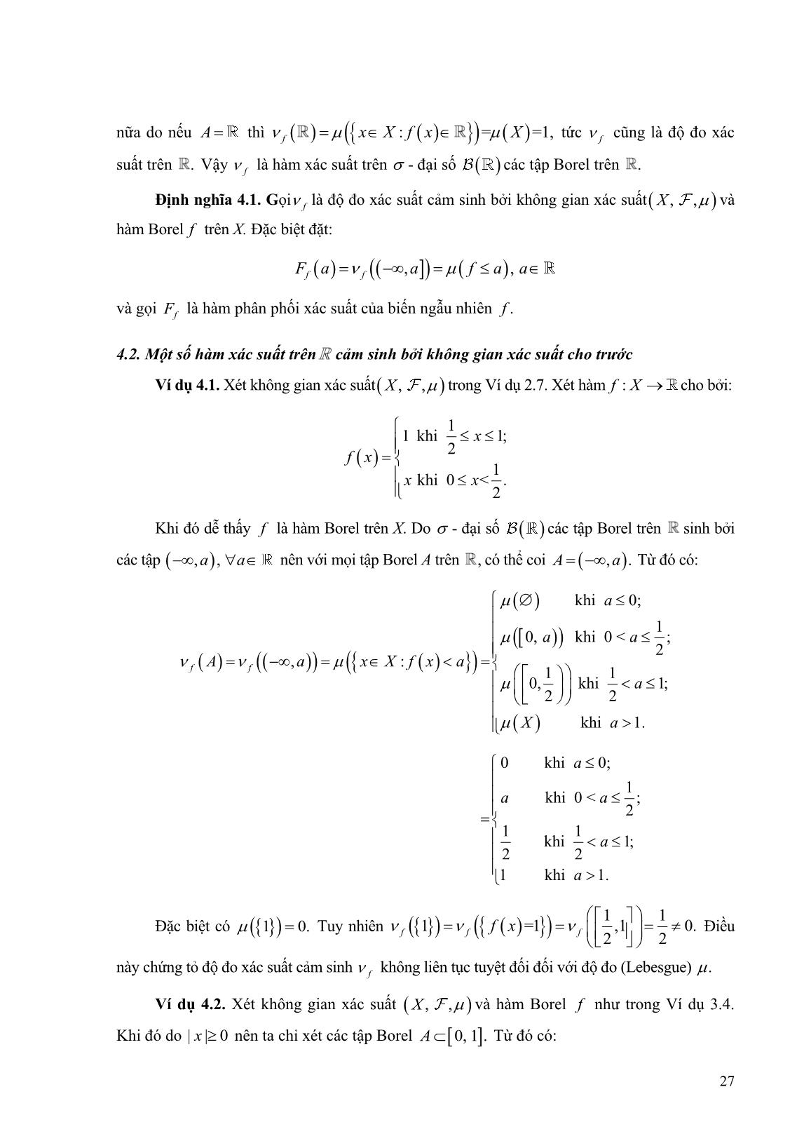 Một số không gian xác suất trên R trang 6