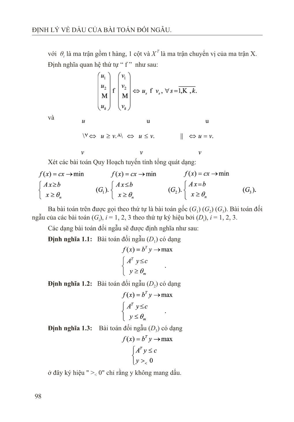 Định lý về dấu của bài toán đối ngẫu trang 2