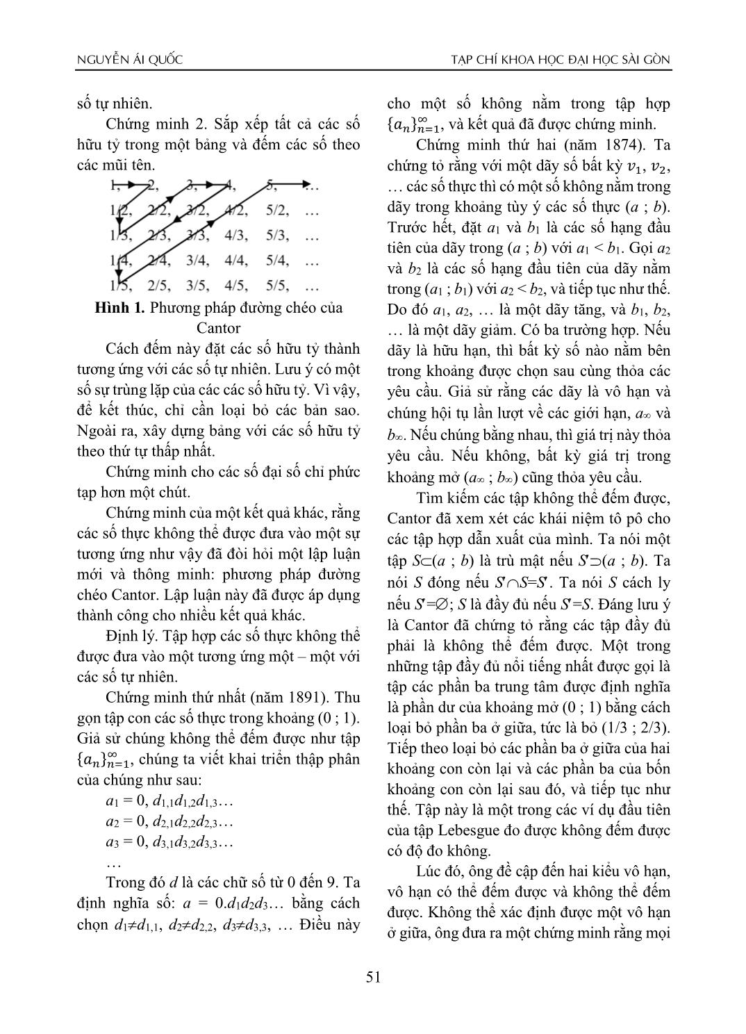 Đặc trưng và chướng ngại tri thức luận của khái niệm vô cực trong toán học trang 9