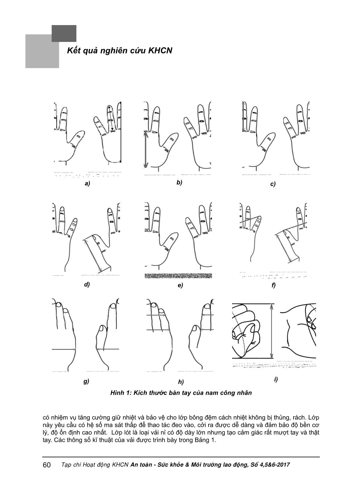 Xây dựng hệ công thức thiết kế găng tay bảo vệ sử dụng trong môi trường Nito hóa lỏng trang 3