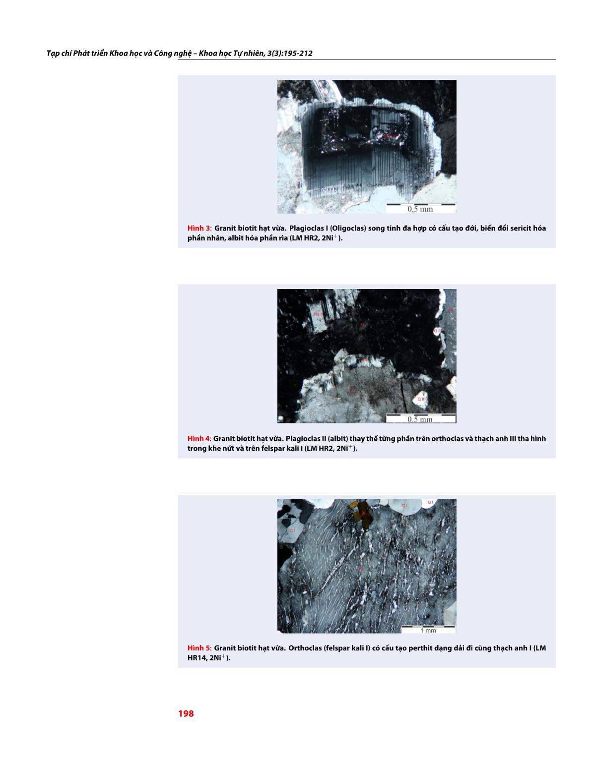 Đặc điểm thạch học, thạch địa hóa Granitoid khối Hòn Rồng, Cam Ranh, Khánh Hòa trang 4