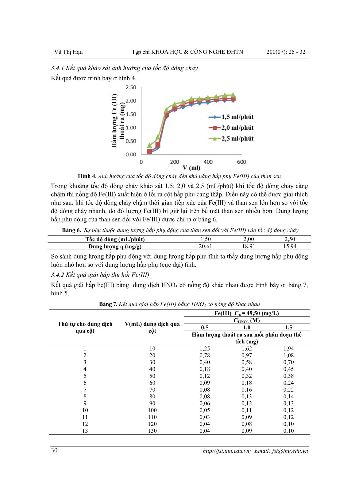 Nghiên cứu khả năng hấp phụ Fe(III) của than chế tạo từ cây sen hoạt hóa bằng Axit Sunfuric trang 6