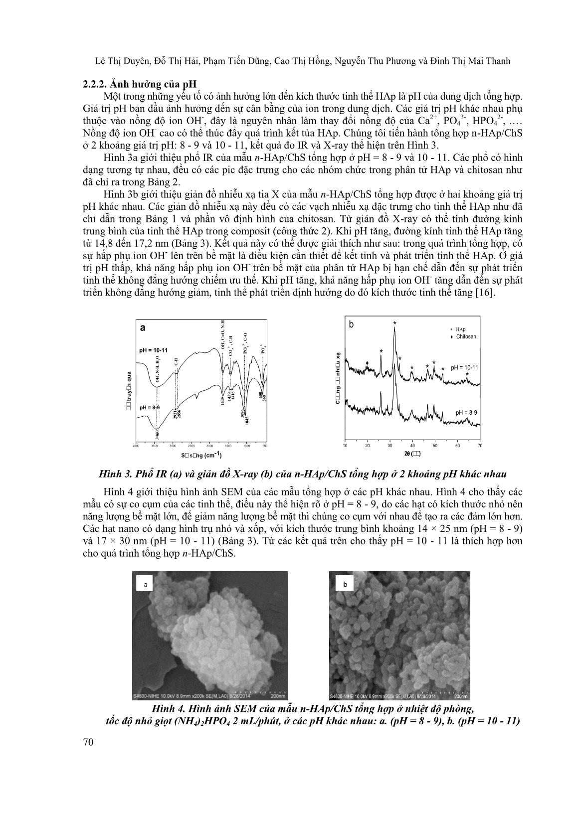 Nghiên cứu tổng hợp và đặc trưng hóa lí của bột Nanocomposit Hydroxyapatit/Chitosan trang 5