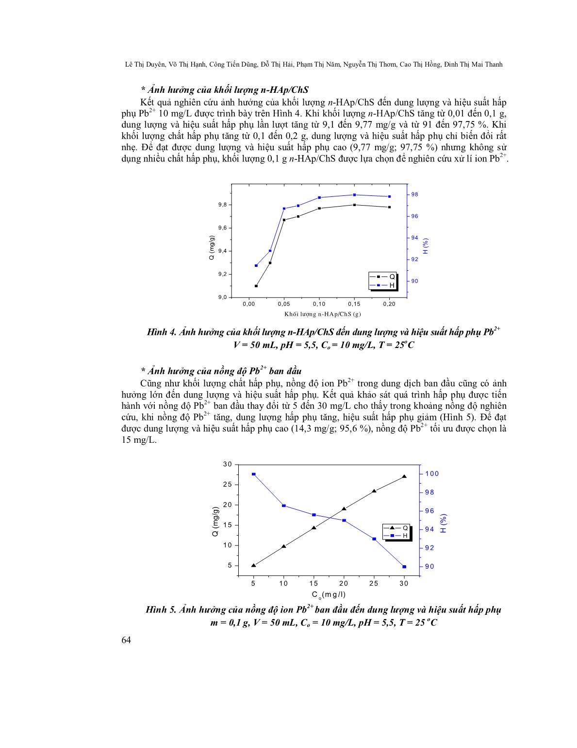 Nghiên cứu khả năng xử lí Pb2+ trong nước của Nanocomposit Hydroxyapatit/Chitosan trang 5